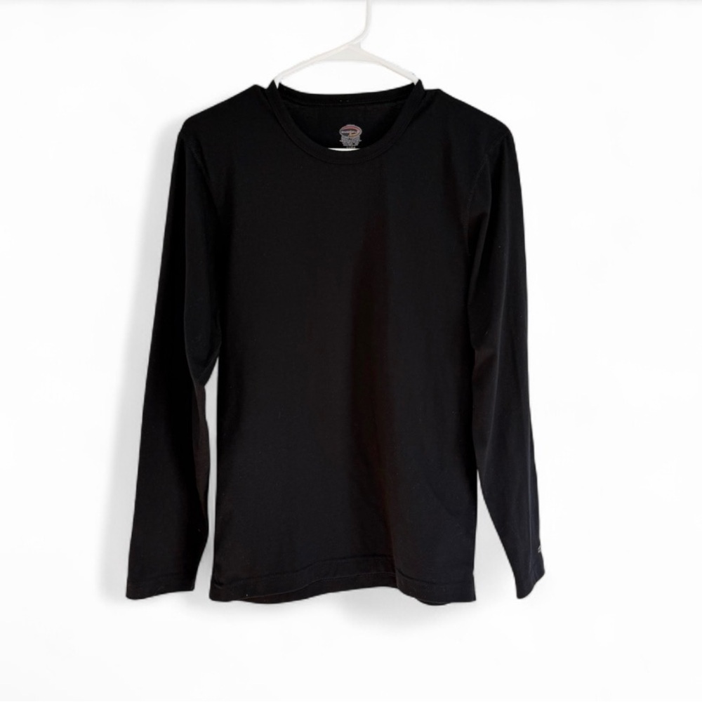 Duofold Thermal Shirt Mens M Black Polyester Knit Stretch Baselayer Ski Outdoor